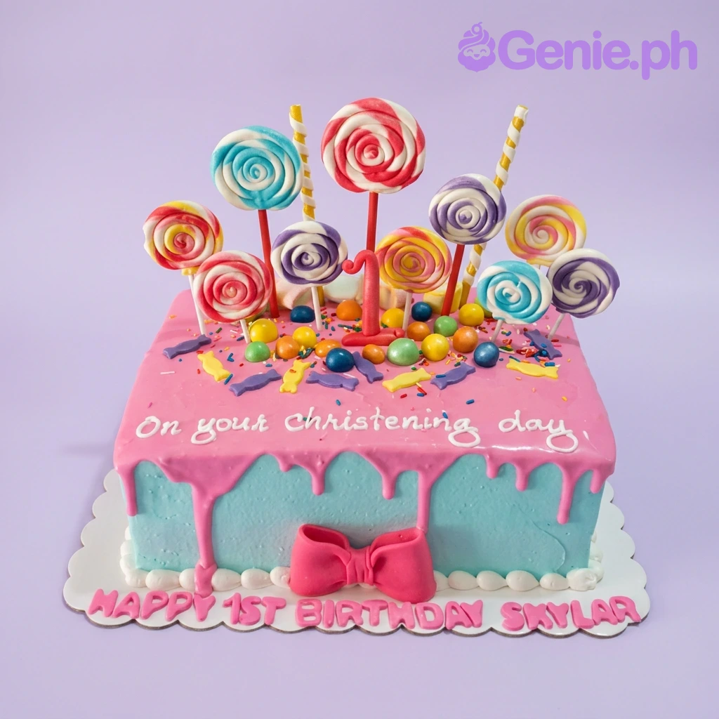Candy Christening Christening Girl Cake Design