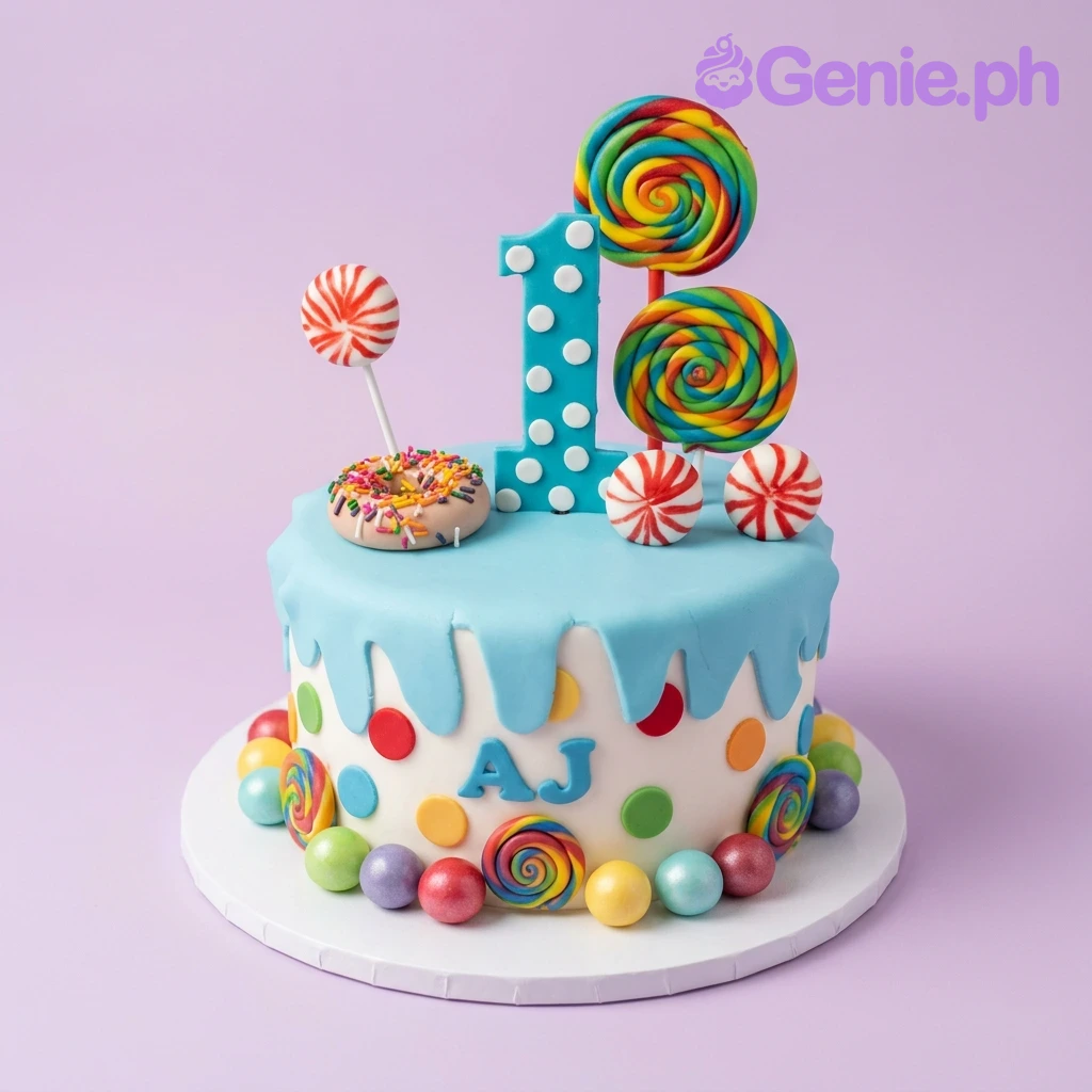 Candy Theme Candyland Cake Design