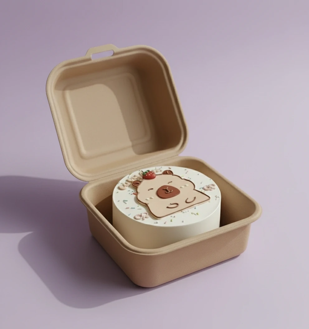 Capybara Bento Siren Head Cake Design