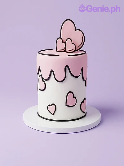 Cartoon Heart Cake Cartoon Heart Cake