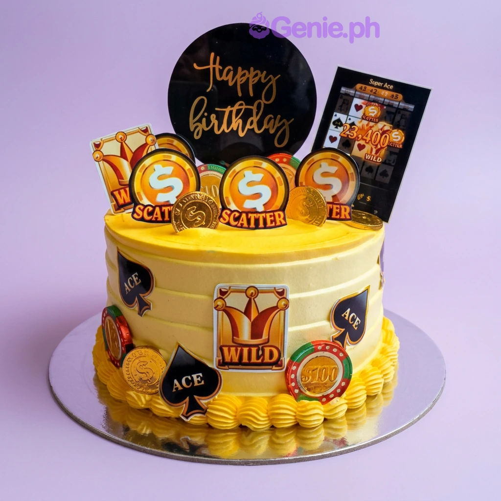 Casino Birthday Wild One Cake Design