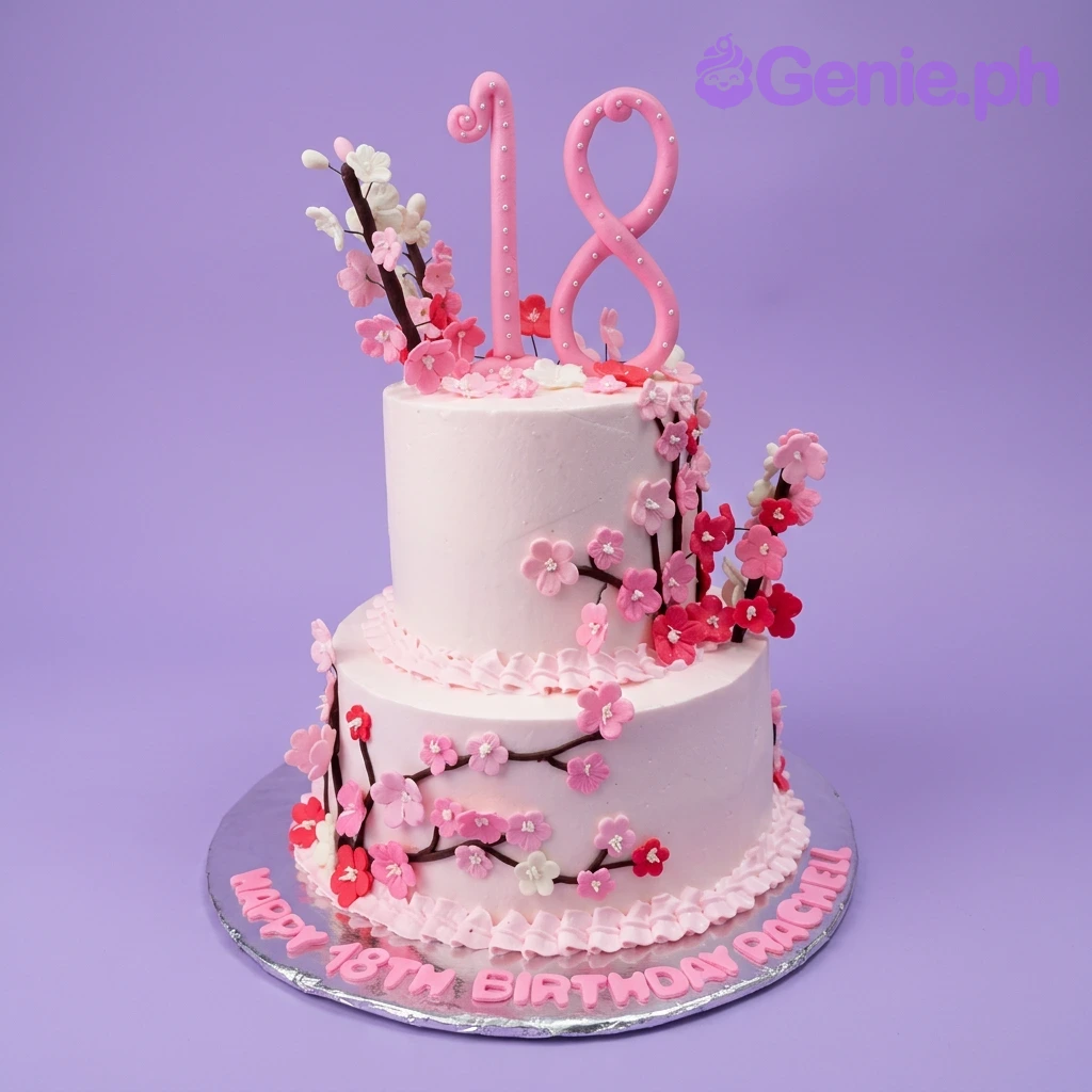 Cherry Blossom Debut Cake