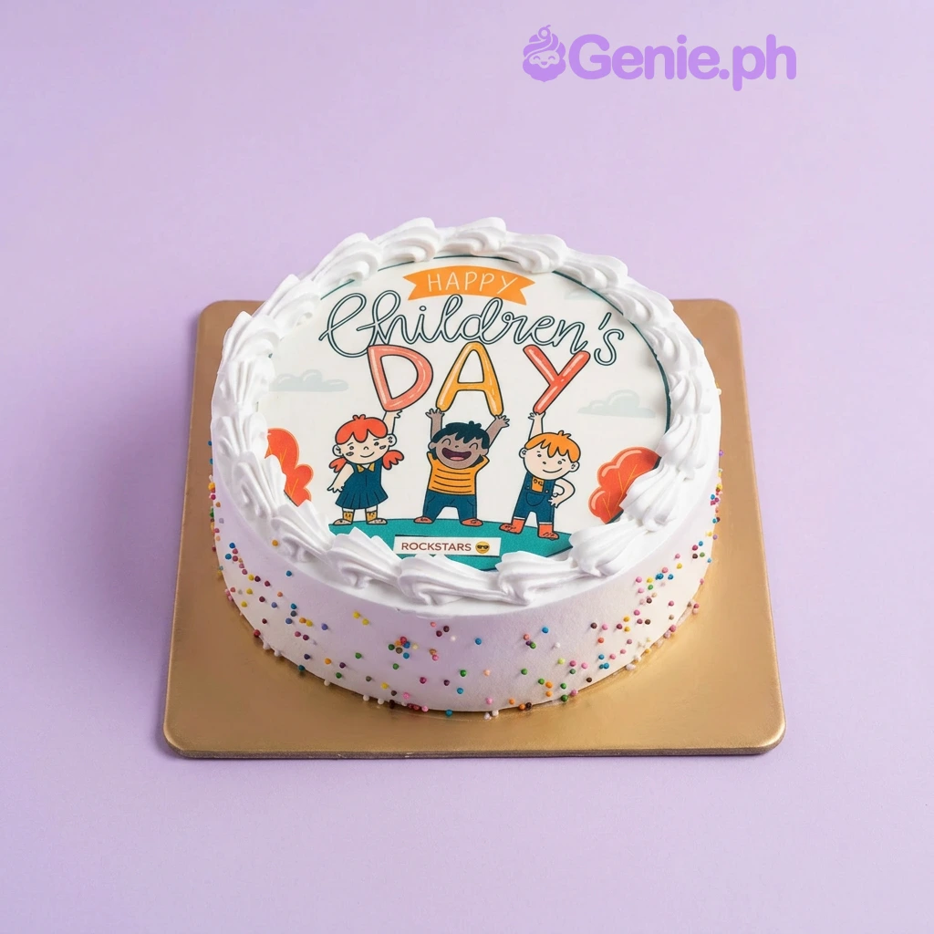 Children's Day Cartoon Cake Design