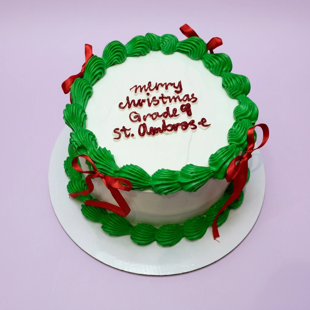 Christmas Wreath Cake