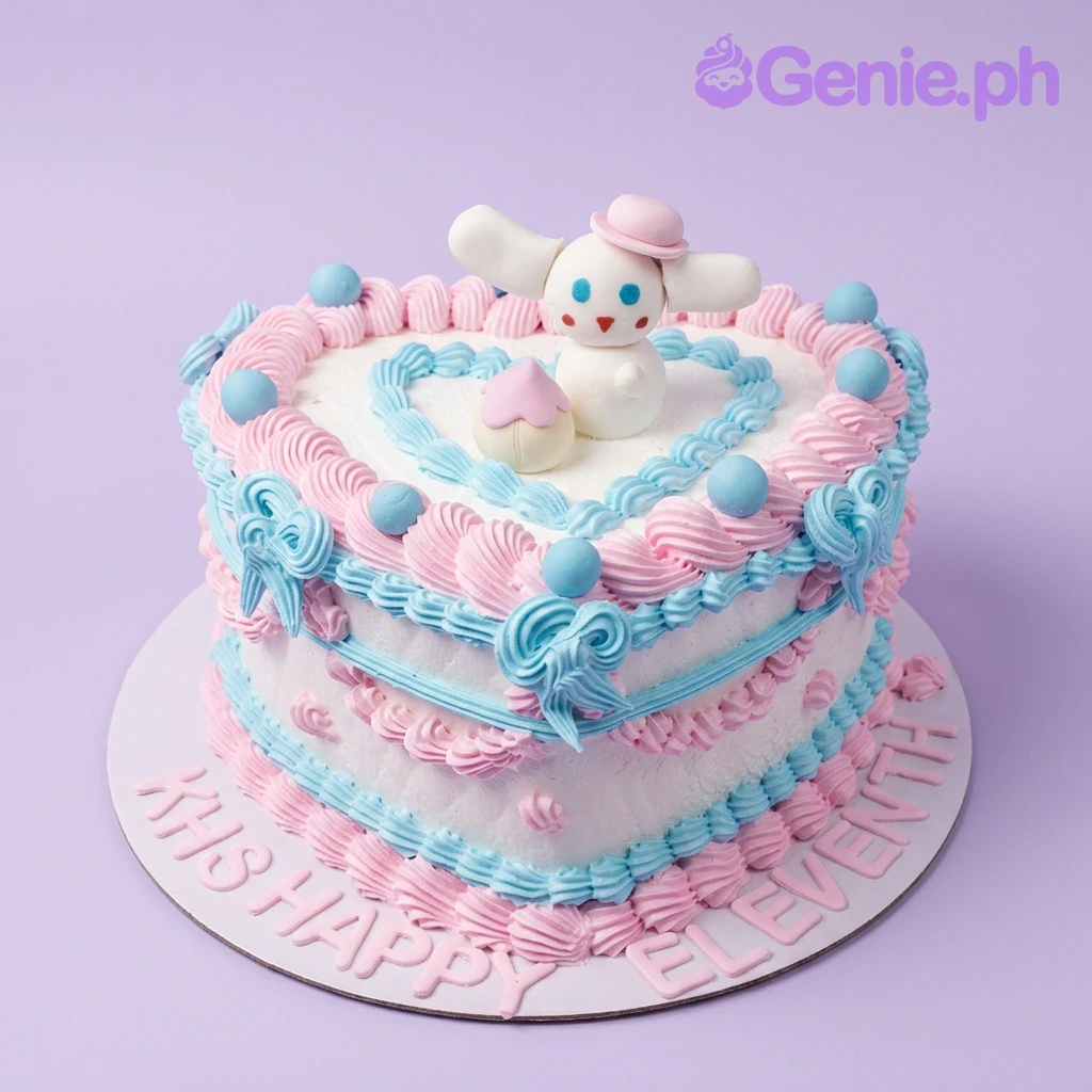 Cinnamoroll Heart Cake