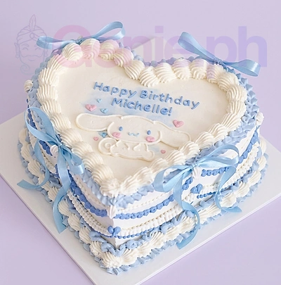 Cinnamoroll Heart Cake