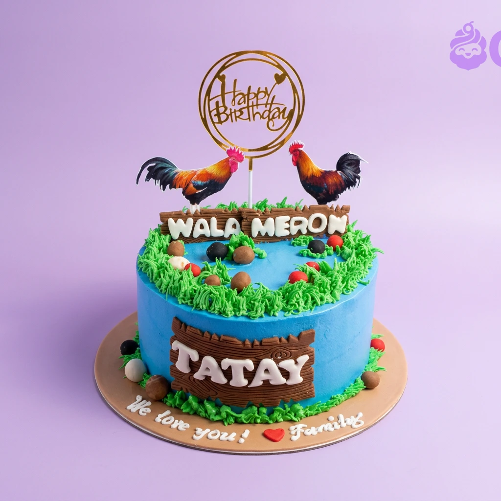 Cockfighting Tatay Rooster Cake Design
