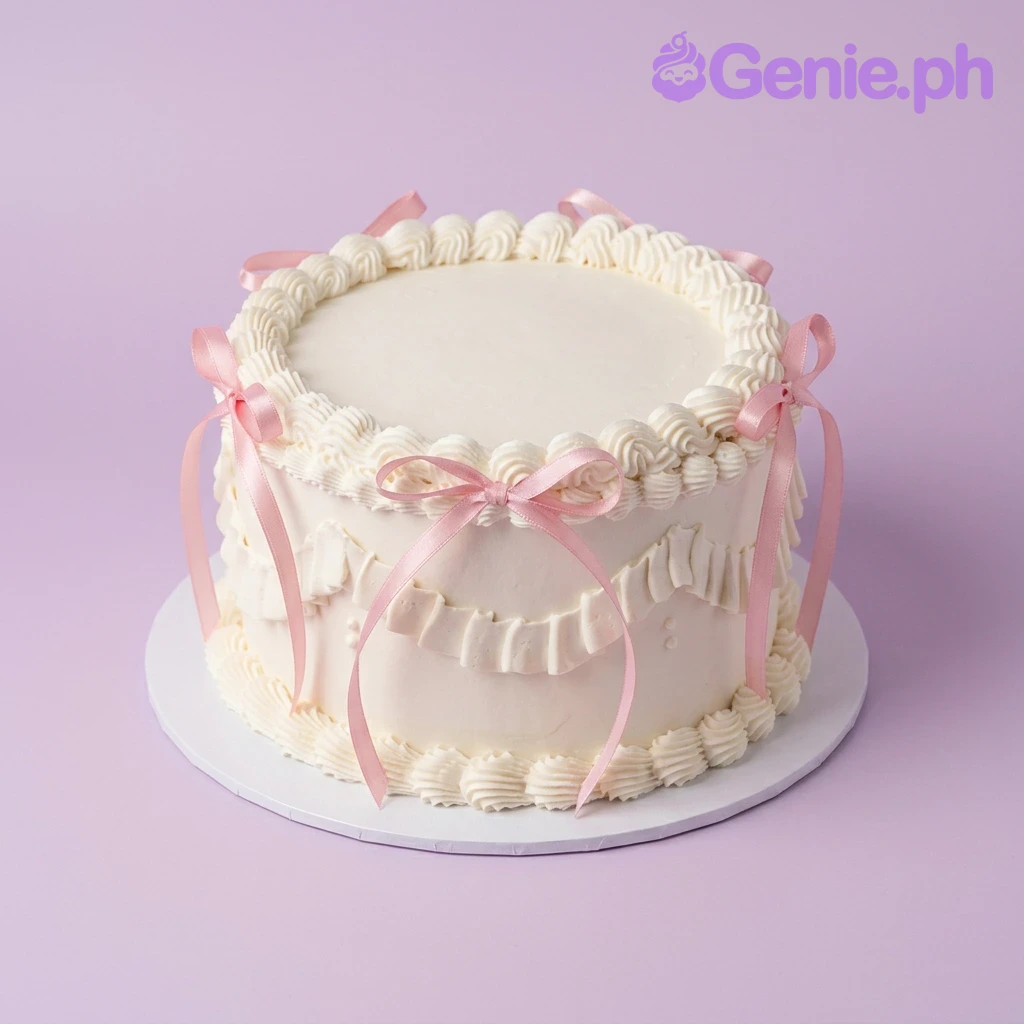 Coquette Minimalist Cake