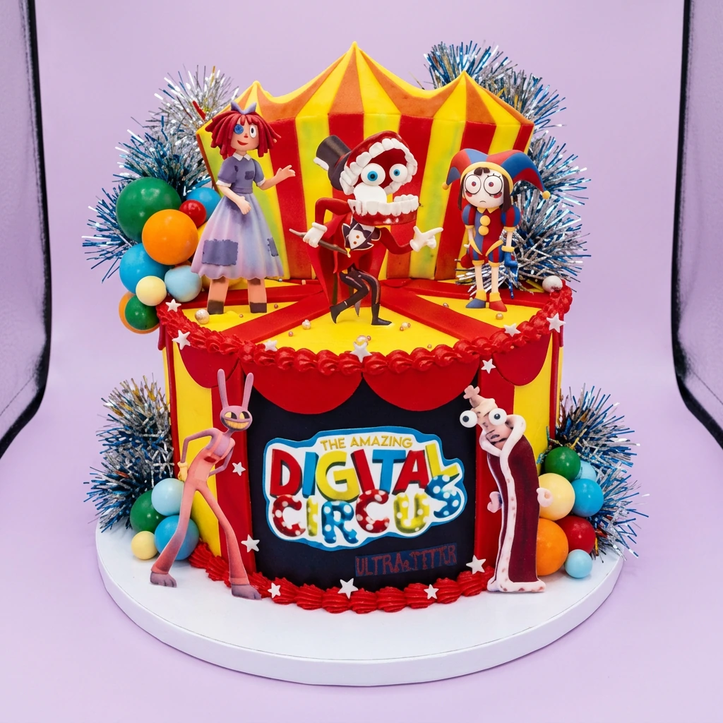 Digital Circus Cake