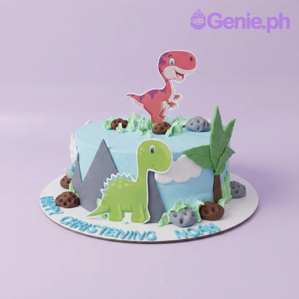Dinosaur Christening Dinosaurs Cake Design