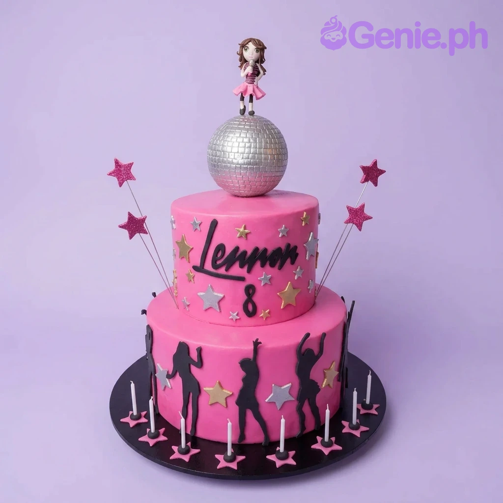 Disco Birthday Dancer Cake Design
