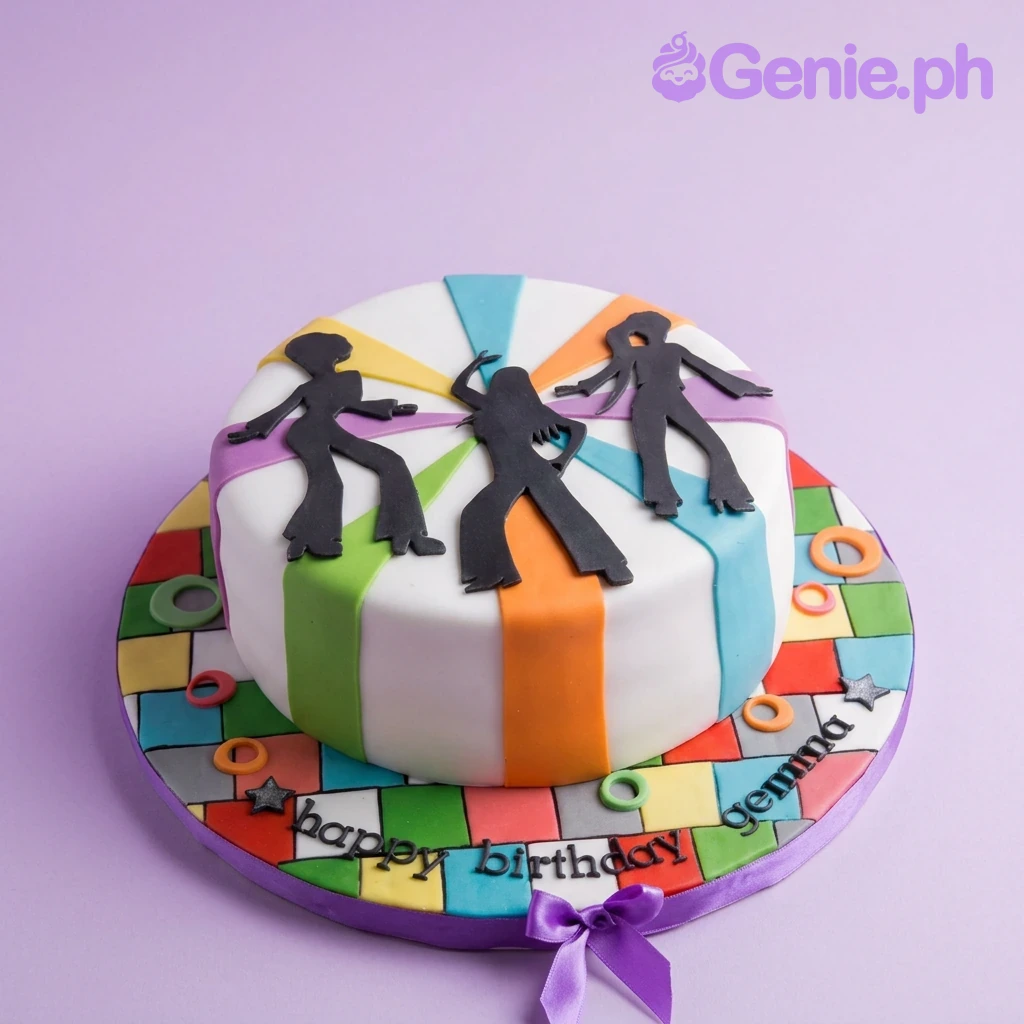 Disco Birthday Dancer Cake Design