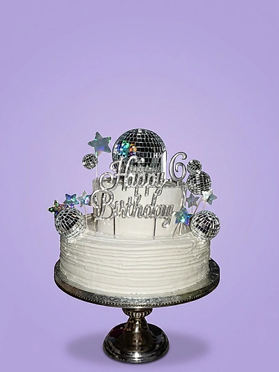 Disco Birthday Cake