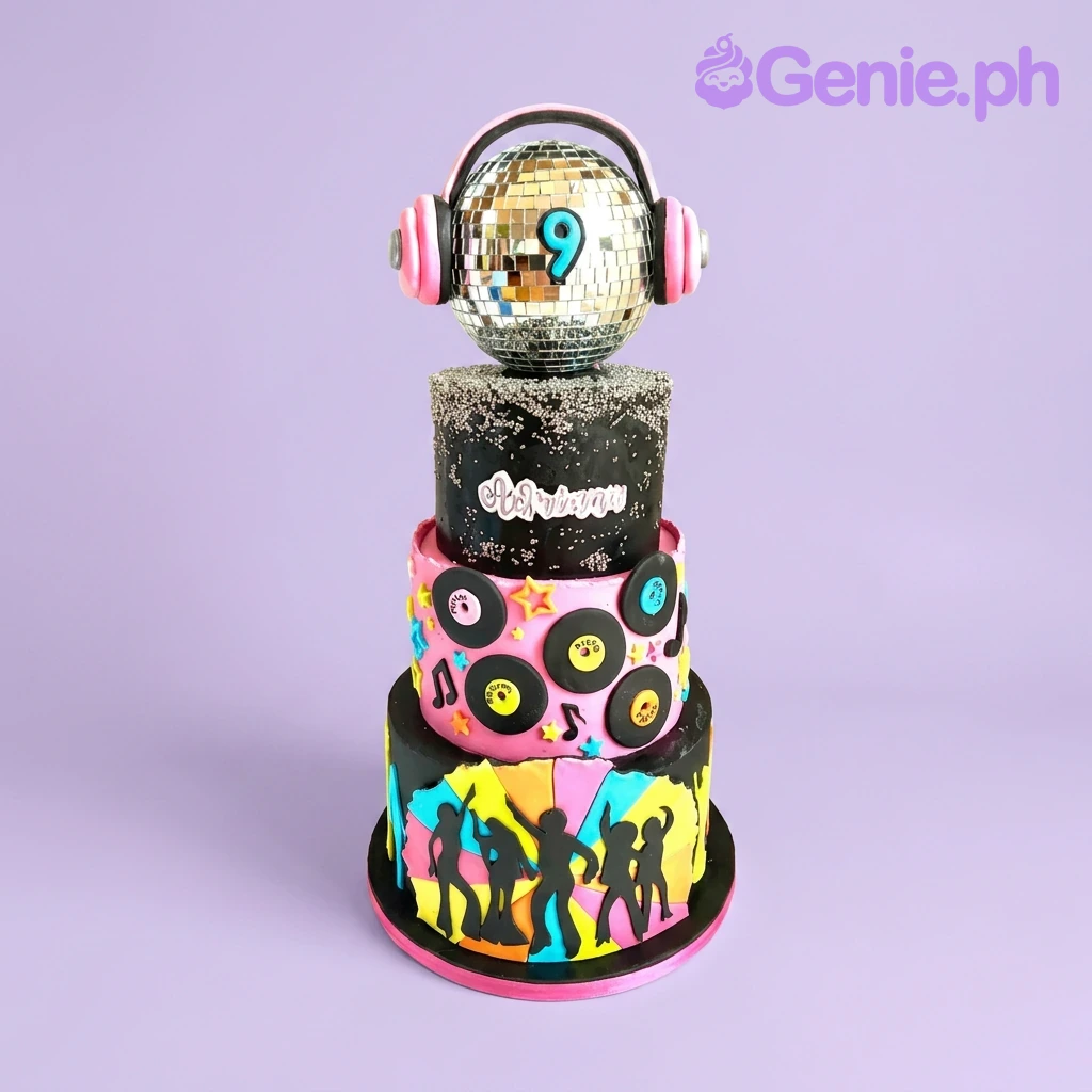 Disco Party Dancer Cake Design
