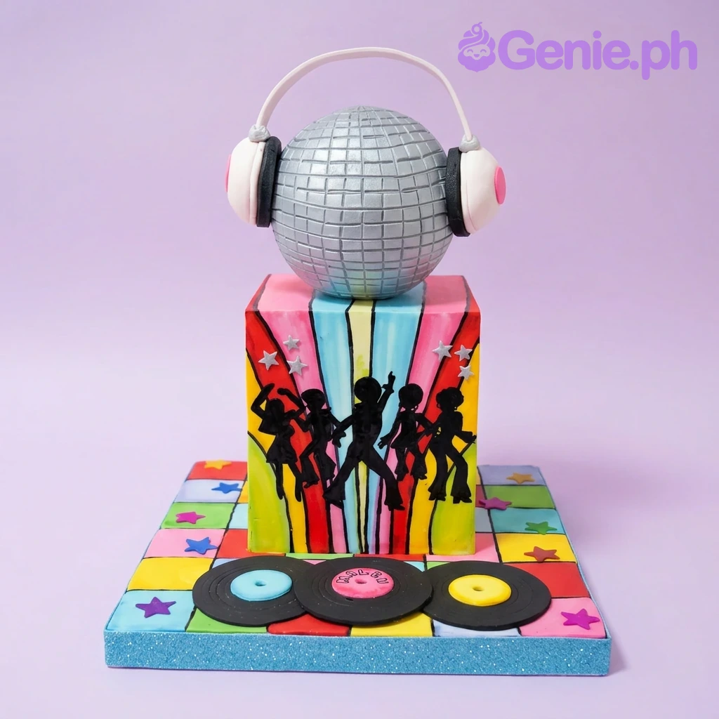 Disco Theme Dancer Cake Design