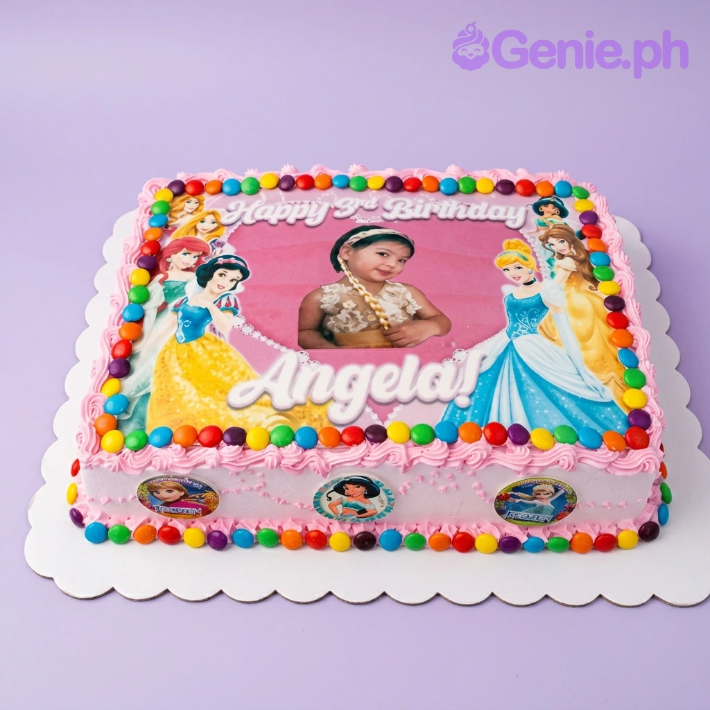 Disney Princess Photo Cake Disney Princess Photo Cake