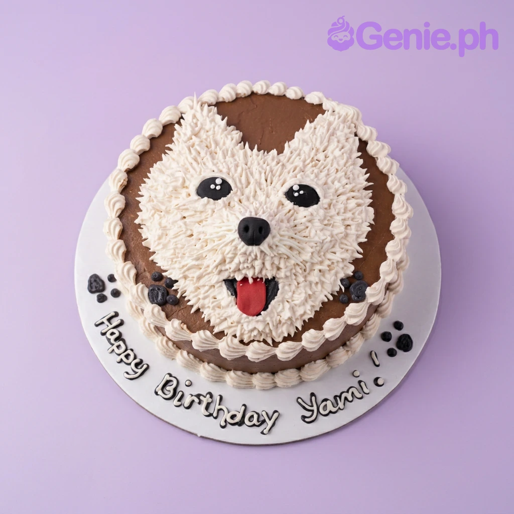 Dog Face Cake