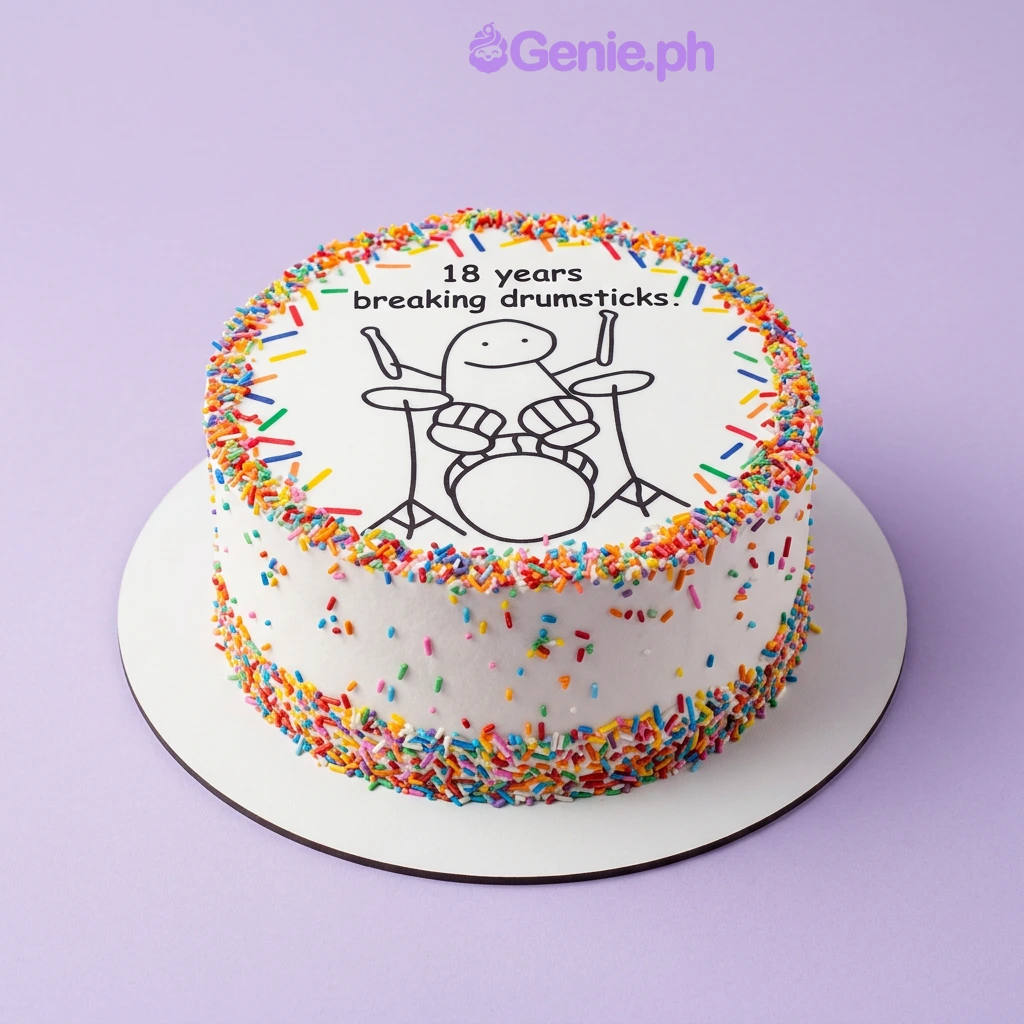 Drummer Summer Cake Design Drummer Summer Cake Design