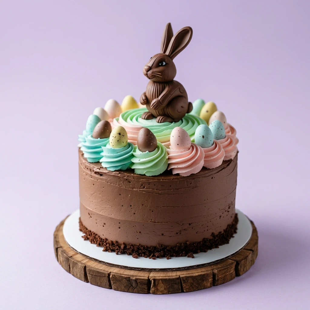 Easter Bunny Chocolate Cake Design