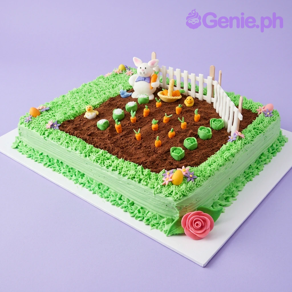 Easter Bunny Garden Cake Easter Bunny Garden Cake