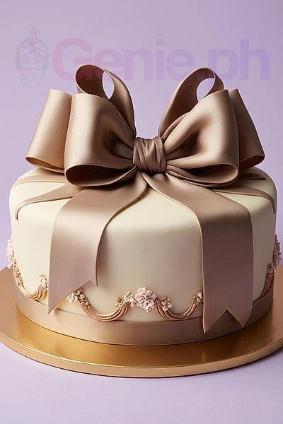 Elegant Bow Cake