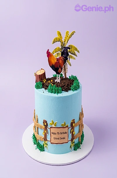Farm Birthday Rooster Cake Design
