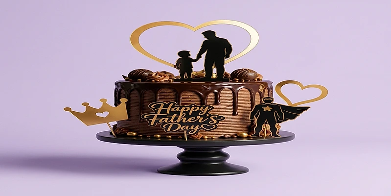 Father's Day Candy Drip Cake Design