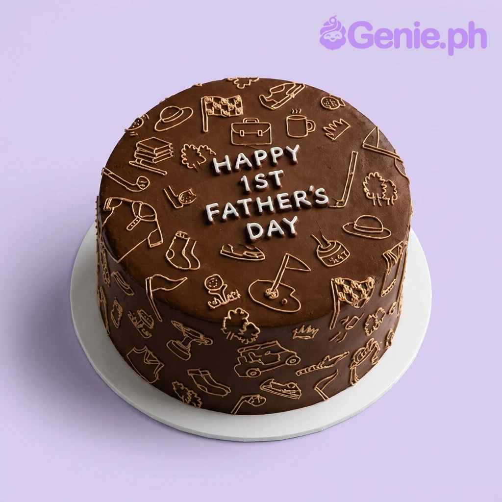 Father's Day Golf Fathers Day Cake Design