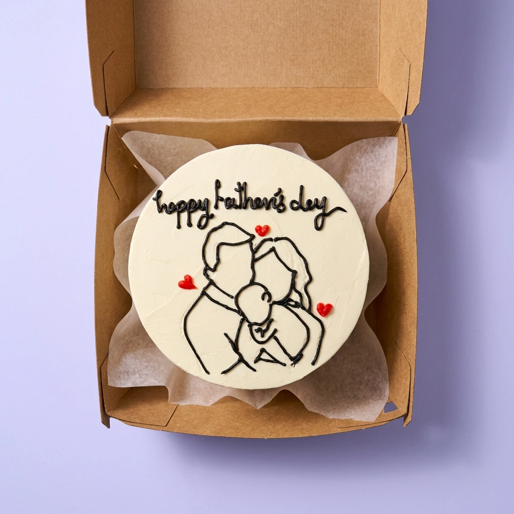 Father's Day Minimalist Cake