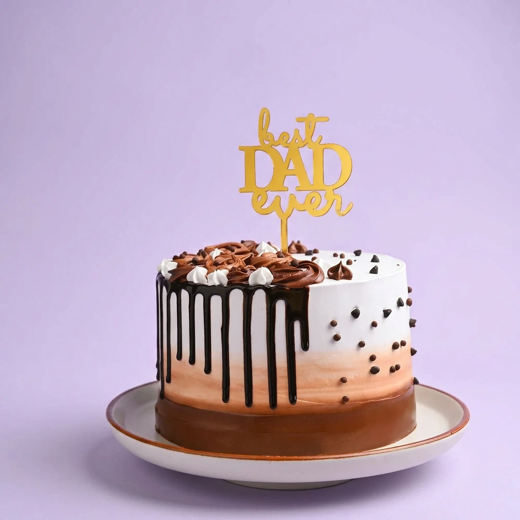 Father's Day Candy Drip Cake Design
