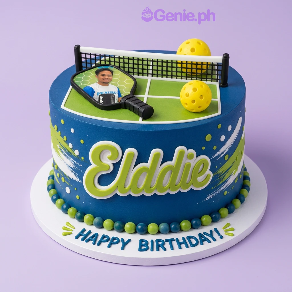 Pickleball Birthday Cake