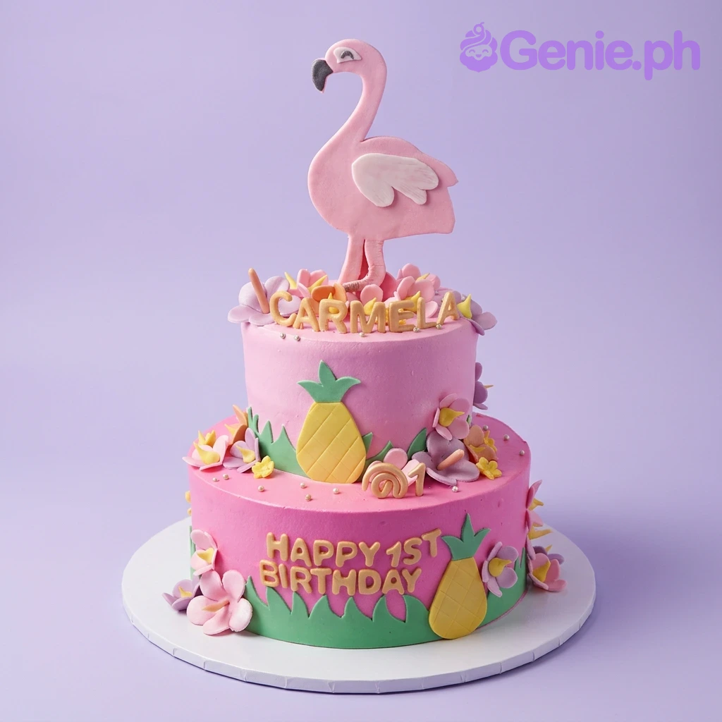 Flamingo Tropical Cake