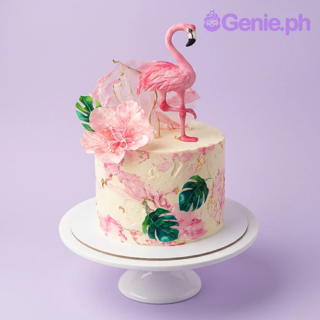 Flamingo Tropical Cake