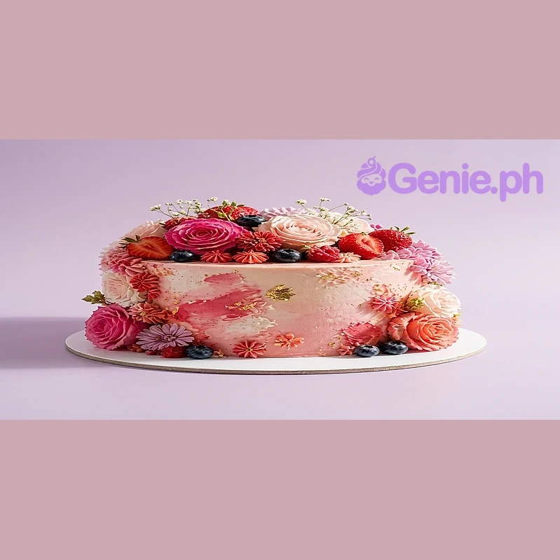 Floral Berry Cake