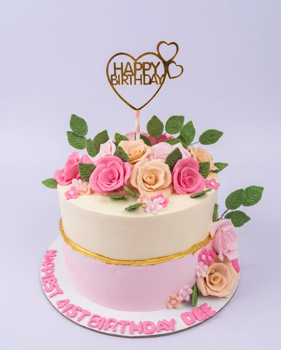 Floral Birthday Cake