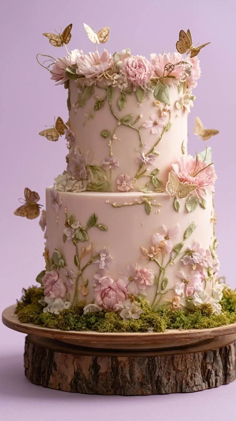 Floral Butterfly Cake