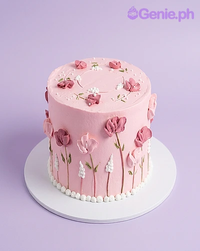 Floral Sing Cake Design