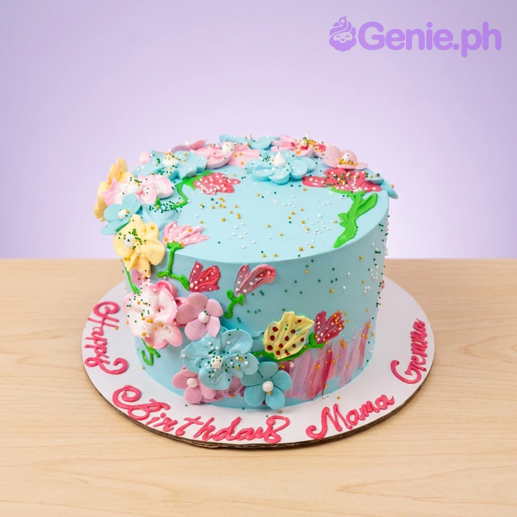 Floral Garden Women Cake Design