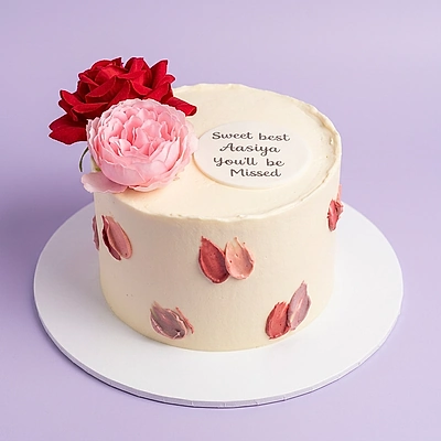Floral Minimalist Cake