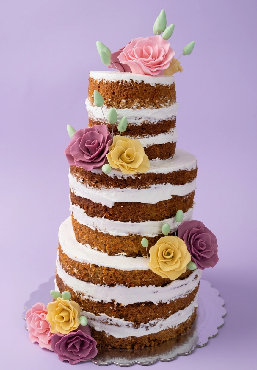 Floral Naked Cake