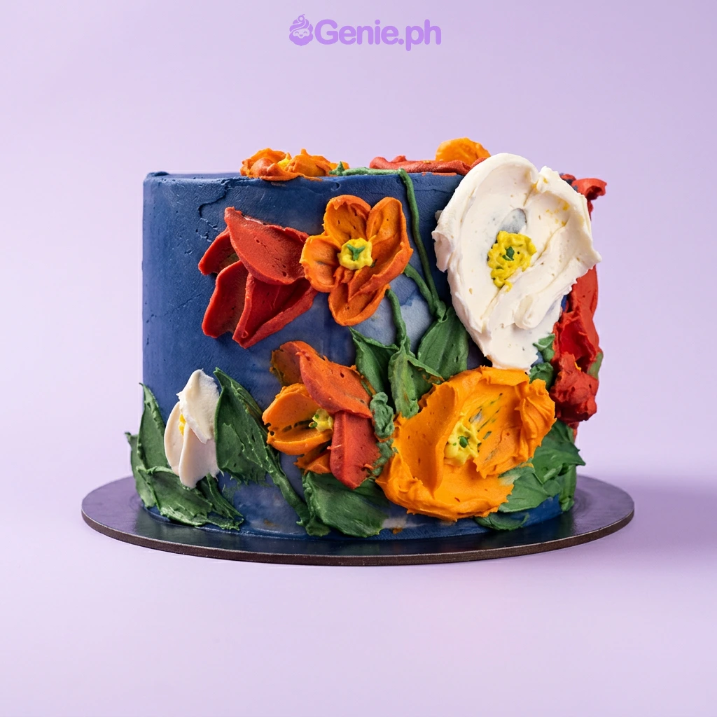 Floral Palette Dancer Cake Design Floral Palette Dancer Cake Design
