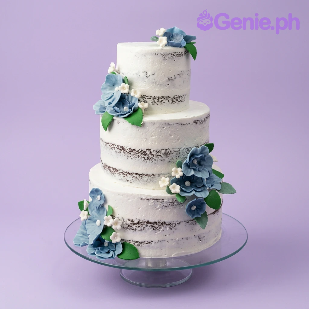 Floral Semi-naked Cake Floral Semi-naked Cake