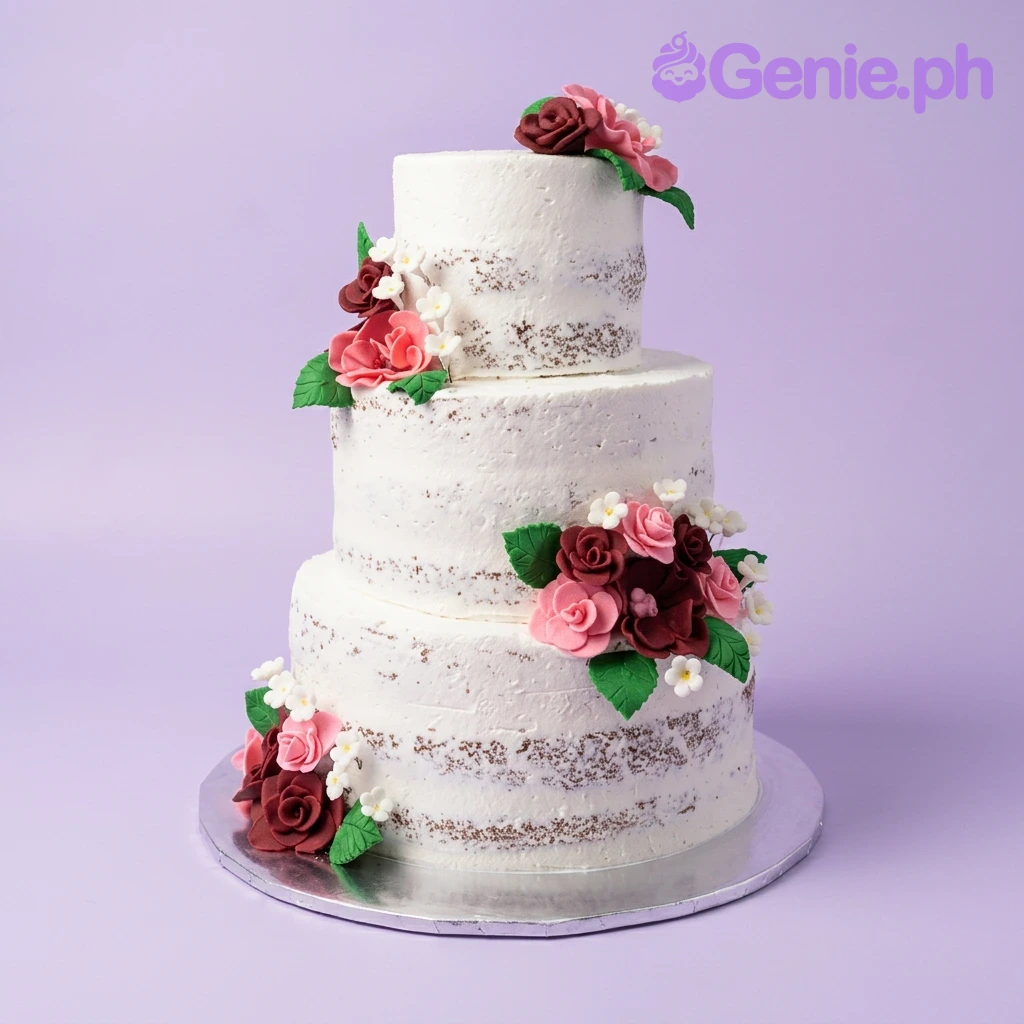 Floral Semi-naked Cake Floral Semi-naked Cake