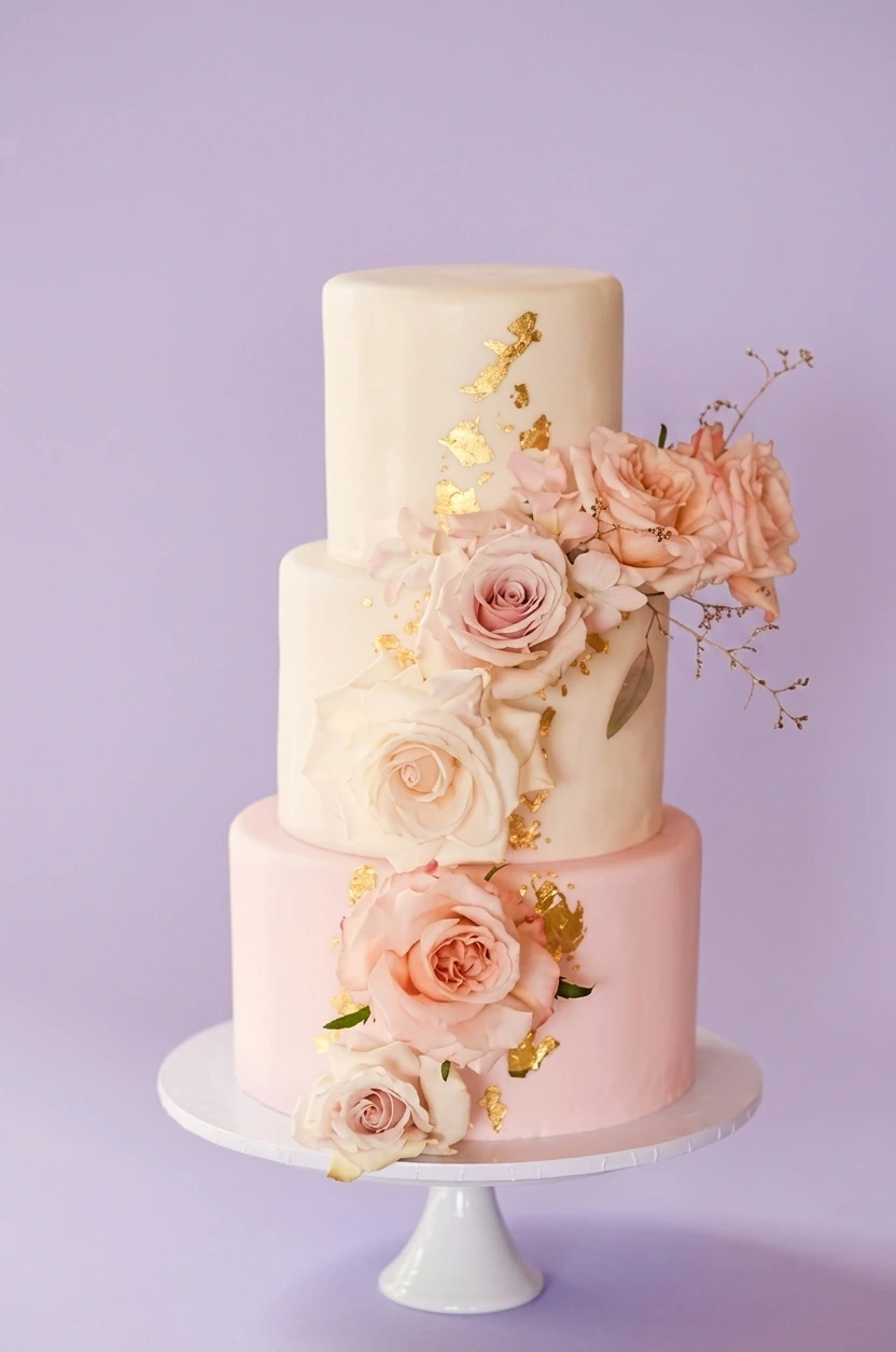 Floral Wedding Cake