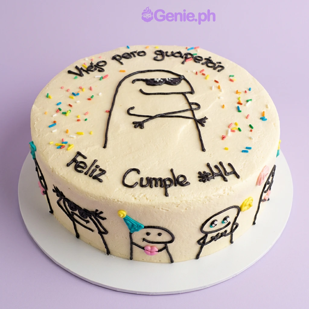 Flork Meme Doodle Cake Design Flork Meme Doodle Cake Design