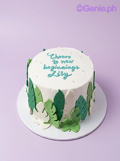 Fresh Start Botanical Starbucks Cake Design