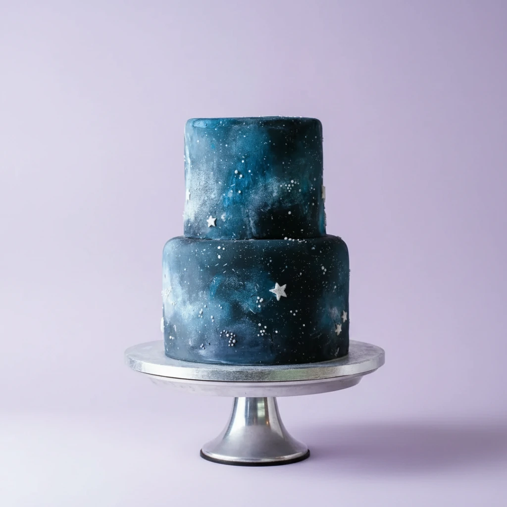 Galaxy Science Cake Design