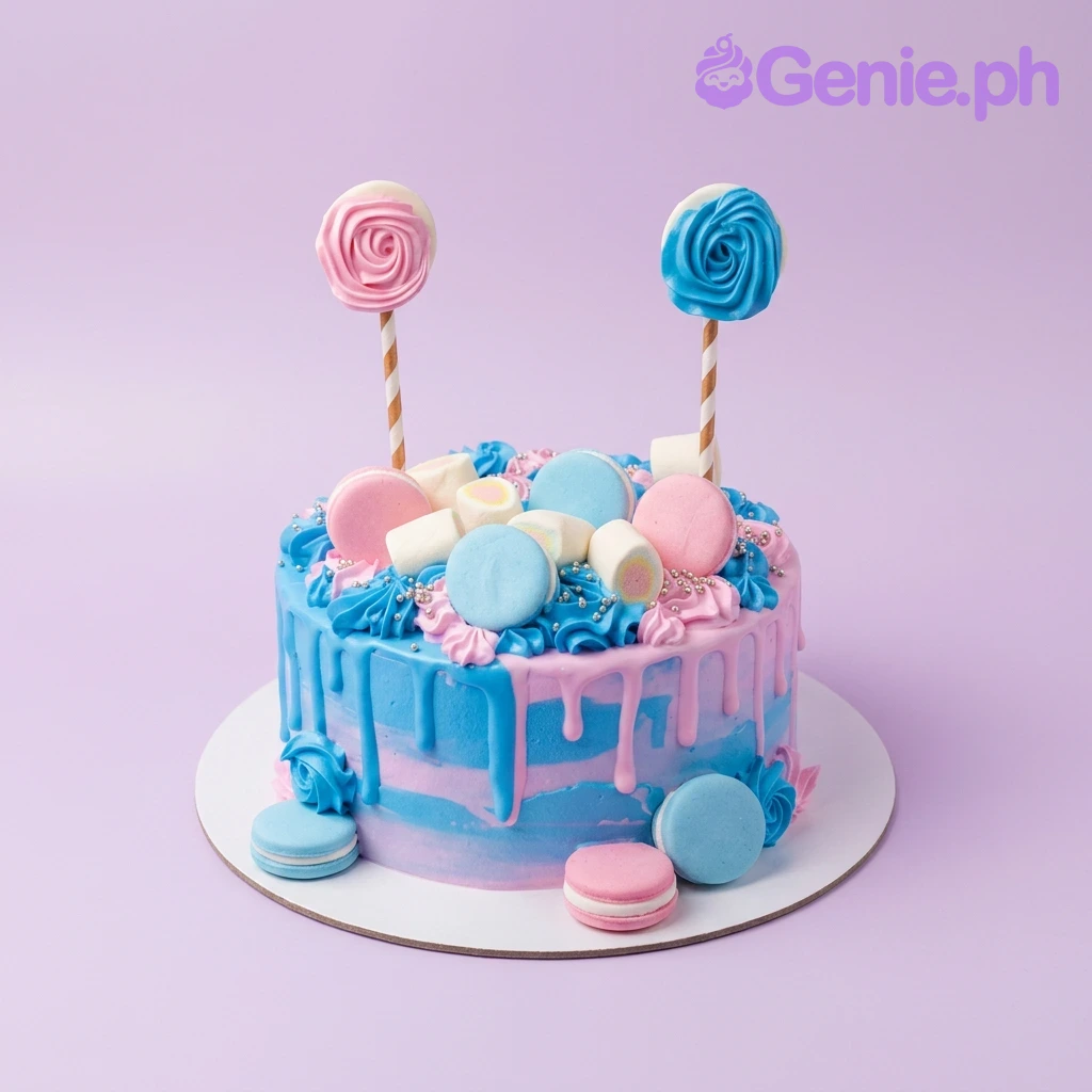 Gender Reveal Merida Cake Design