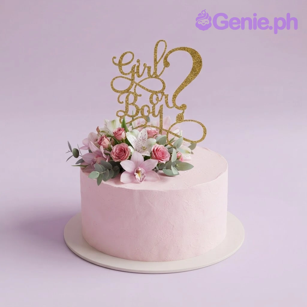 Gender Reveal Cake