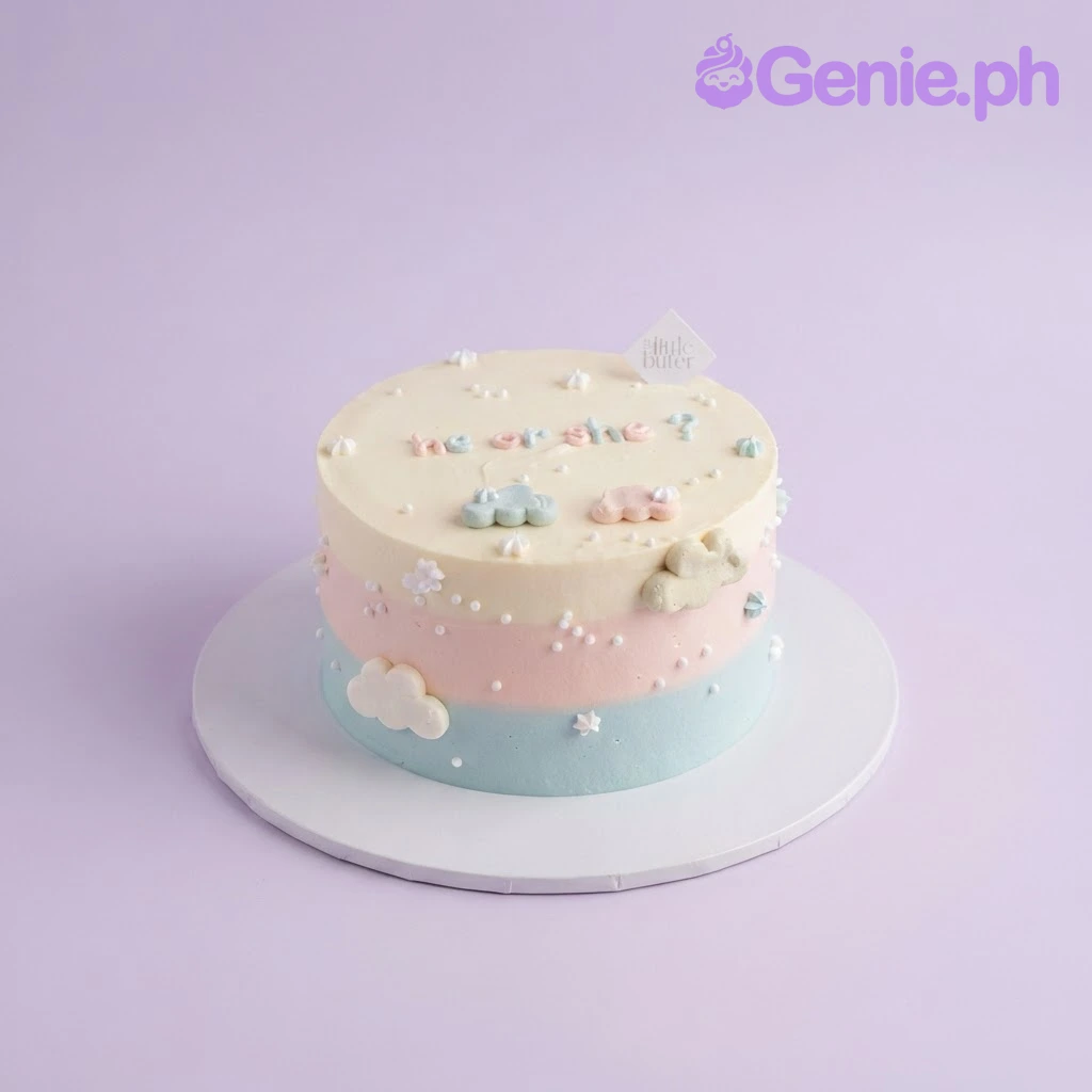 Gender Reveal Pastel Cake